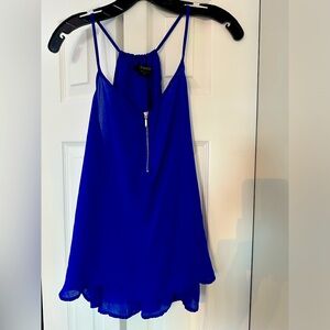 Deep Blue strappy top. Basically new.